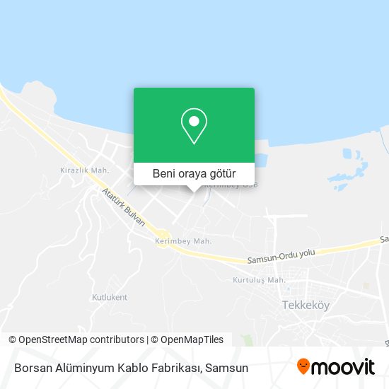 Borsan Alüminyum Kablo Fabrikası harita