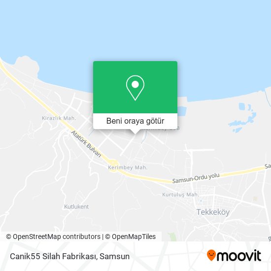 Canik55 Silah Fabrikası harita