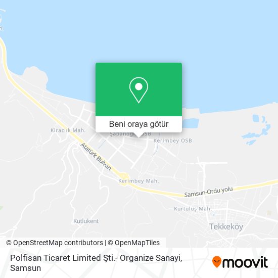Polfisan Ticaret Limited Şti.- Organize Sanayi harita