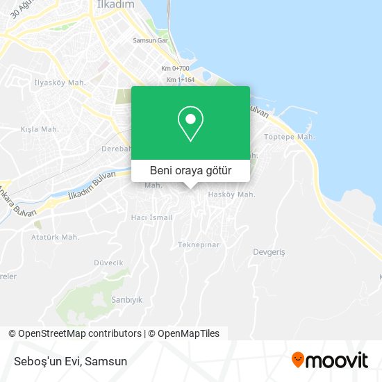 Seboş'un Evi harita