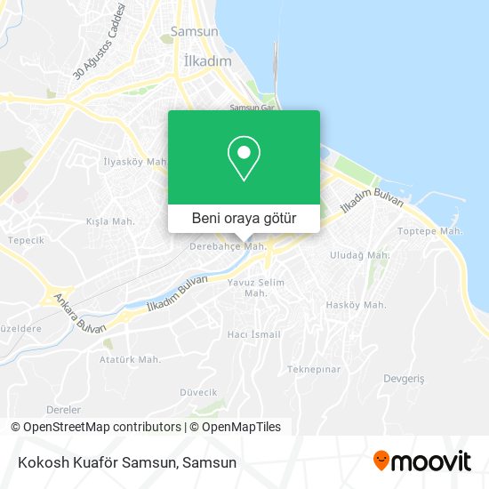 Kokosh Kuaför Samsun harita