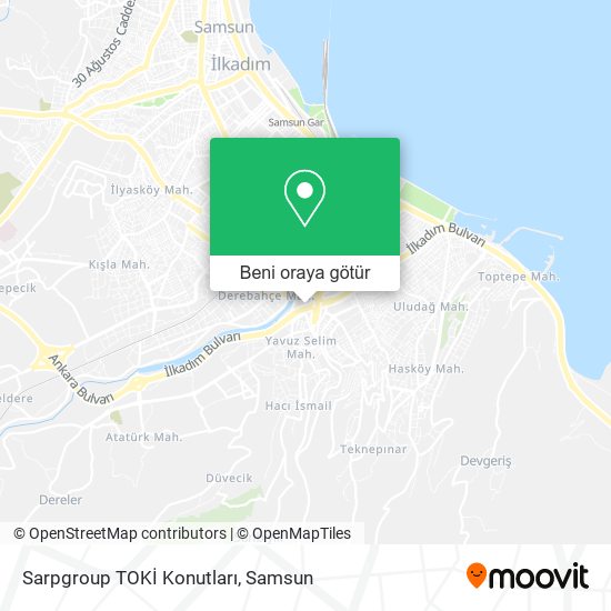 Sarpgroup TOKİ Konutları harita