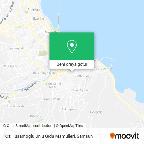 Öz Hüsamoğlu Unlu Gıda Mamülleri harita