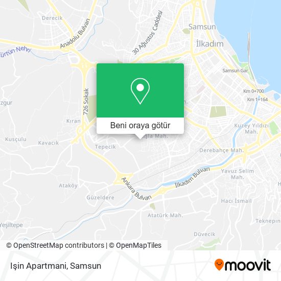 Işin Apartmani harita