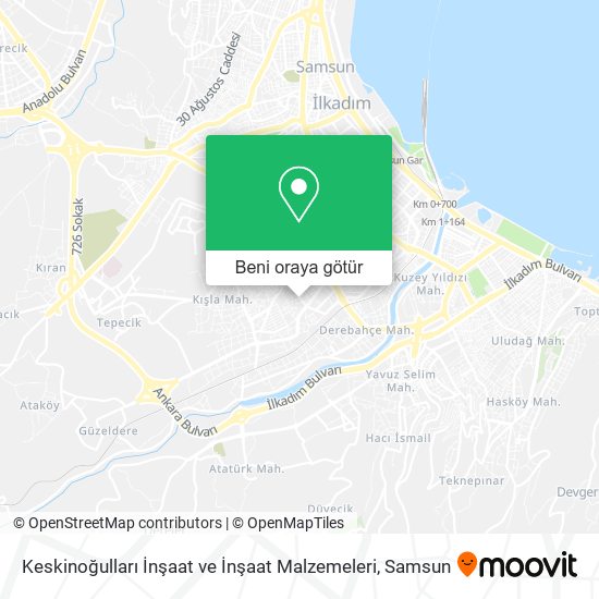 Keskinoğulları İnşaat ve İnşaat Malzemeleri harita