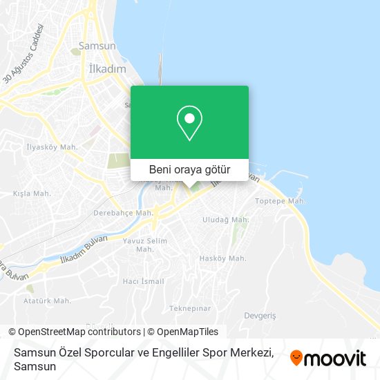 Samsun Özel Sporcular ve Engelliler Spor Merkezi harita