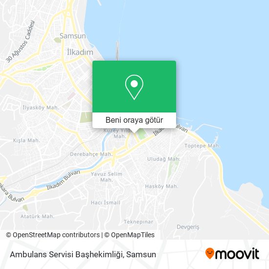 Ambulans Servisi Başhekimliği harita