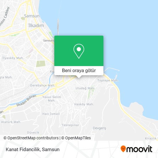 Kanat Fidancilik harita