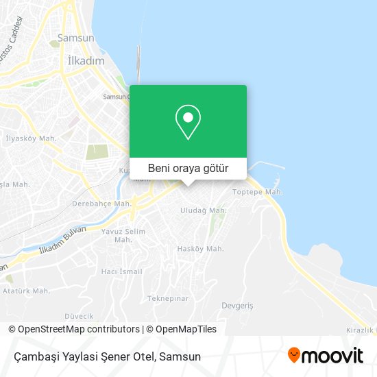 Çambaşi Yaylasi Şener Otel harita