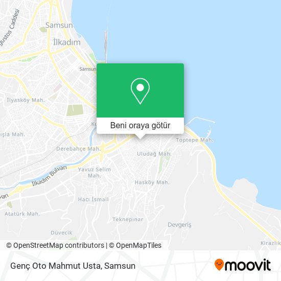 Genç Oto Mahmut Usta harita