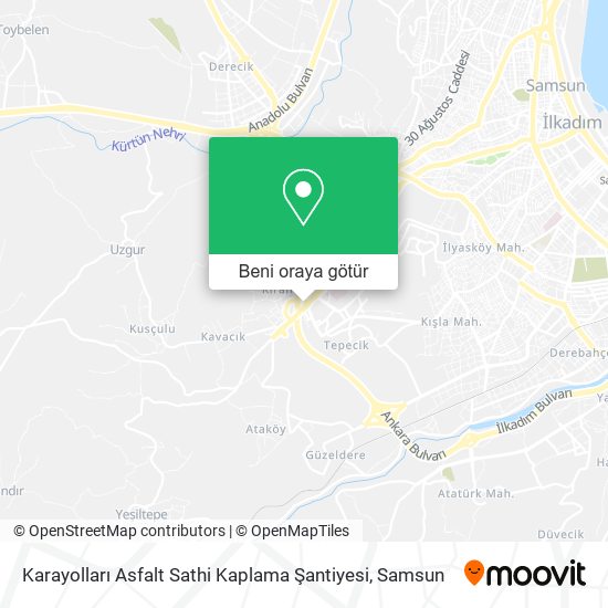 Karayolları Asfalt Sathi Kaplama Şantiyesi harita