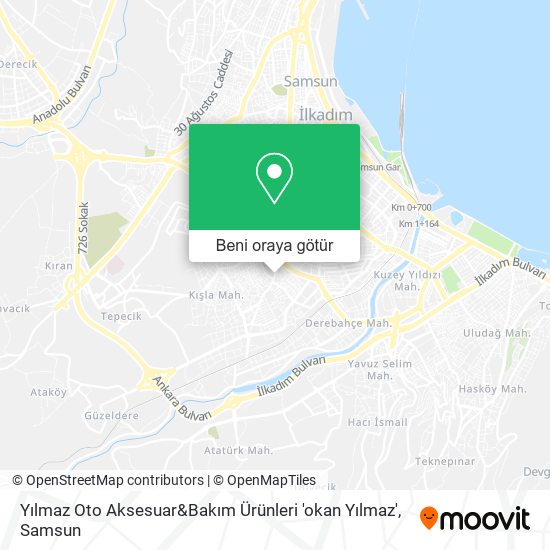 Yılmaz Oto Aksesuar&Bakım Ürünleri 'okan Yılmaz' harita