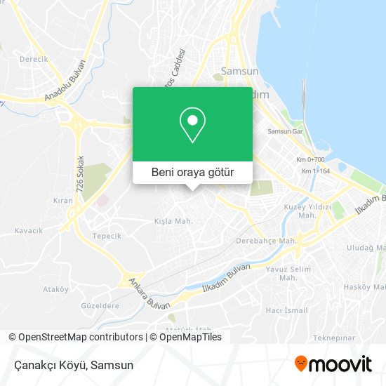 Çanakçı Köyü harita
