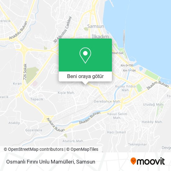 Osmanlı Fırını Unlu Mamülleri harita