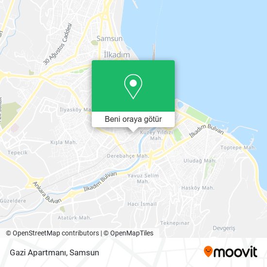 Gazi Apartmanı harita