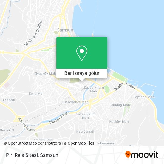 Piri Reis Sitesi harita