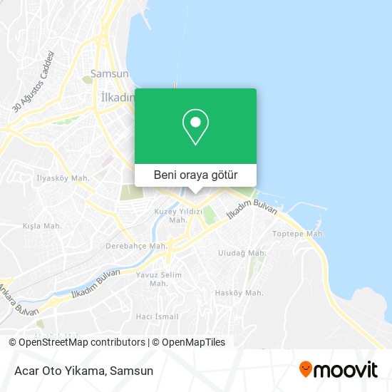 Acar Oto Yikama harita