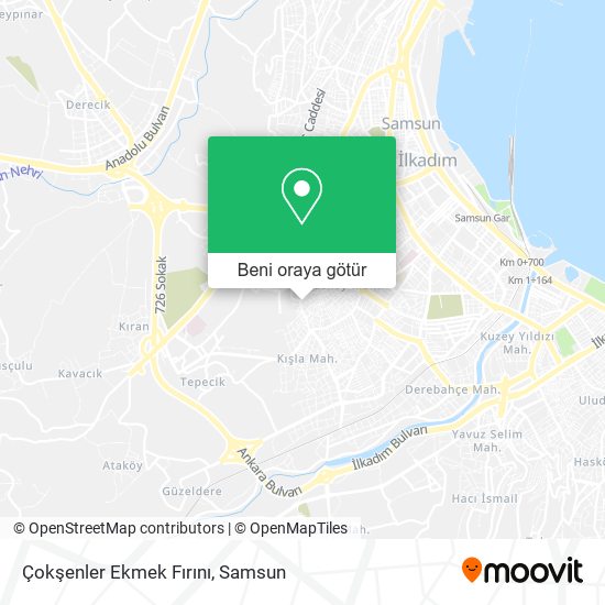 Çokşenler Ekmek Fırını harita