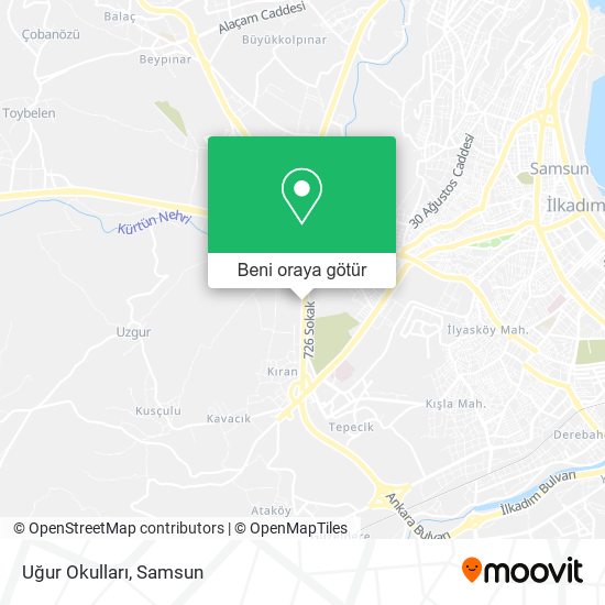 Uğur Okulları harita