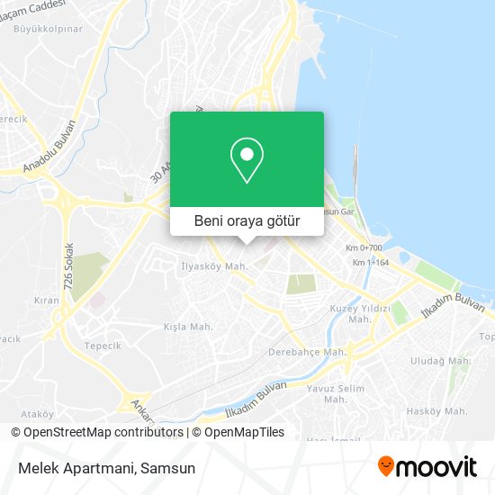 Melek Apartmani harita