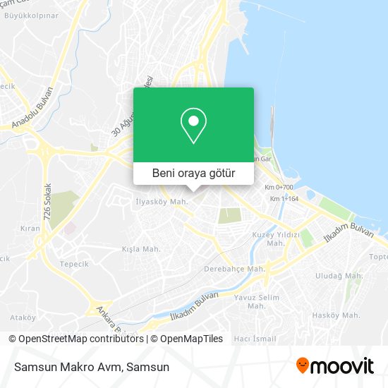Samsun Makro Avm harita