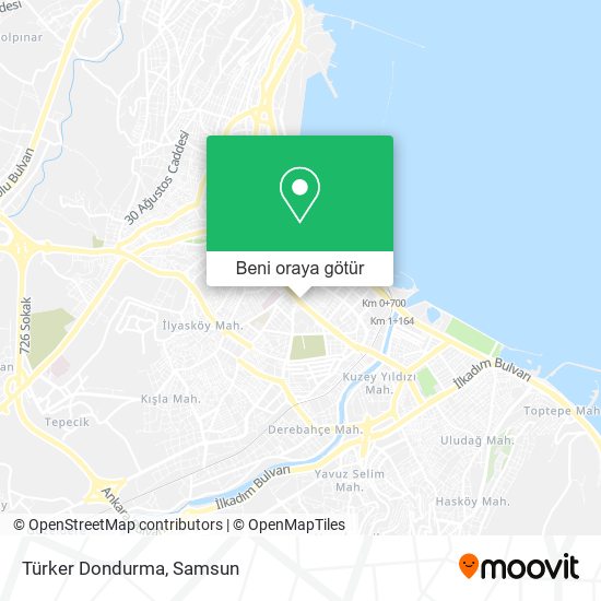 Türker Dondurma harita