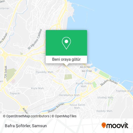 Bafra Şoförler harita