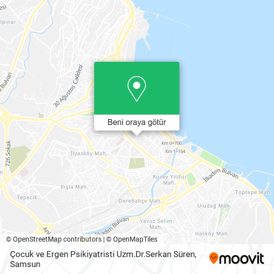 Çocuk ve Ergen Psikiyatristi Uzm.Dr.Serkan Süren harita
