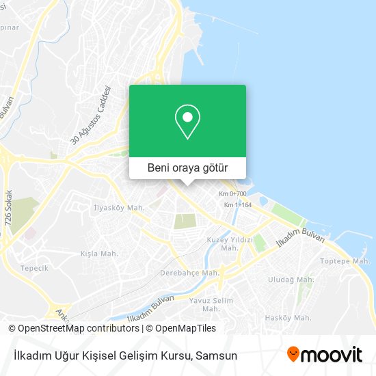 İlkadım Uğur Kişisel Gelişim Kursu harita