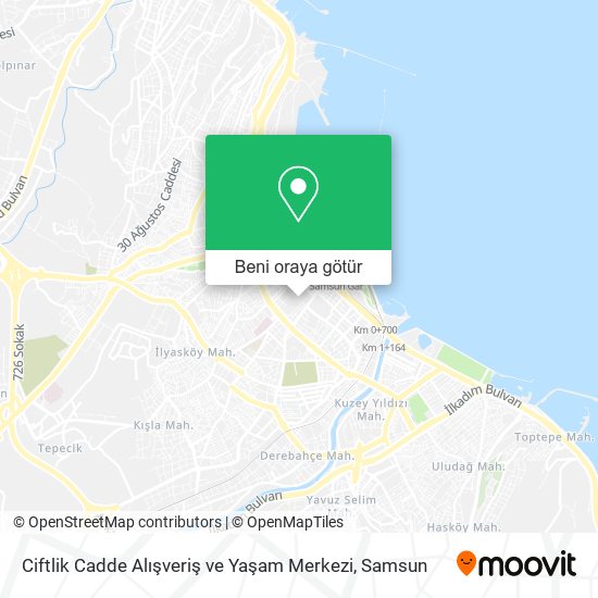 Ciftlik Cadde Alışveriş ve Yaşam Merkezi harita