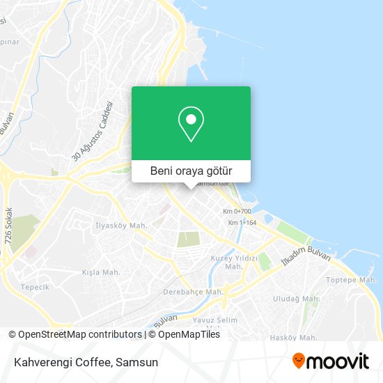 Kahverengi Coffee harita