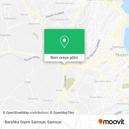 Bershka Gıyım Samsun harita