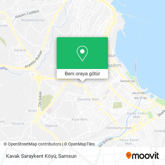 Kavak Saraykent Köyü harita