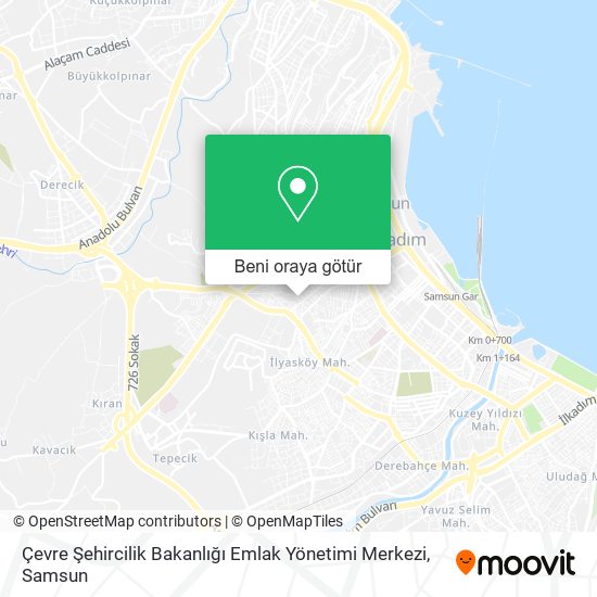 Çevre Şehircilik Bakanlığı Emlak Yönetimi Merkezi harita
