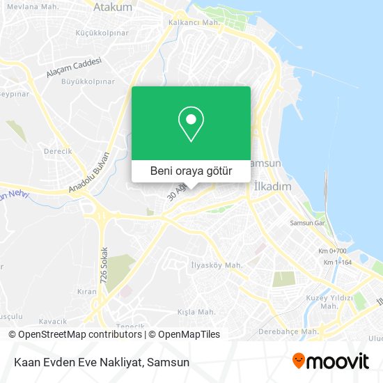 Kaan Evden Eve Nakliyat harita