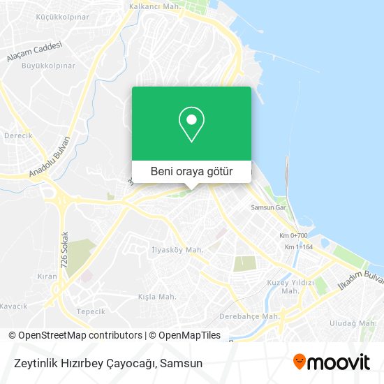 Zeytinlik Hızırbey Çayocağı harita