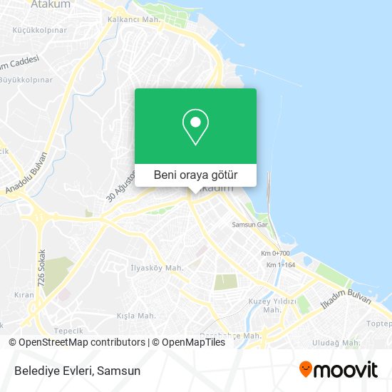 Belediye Evleri harita