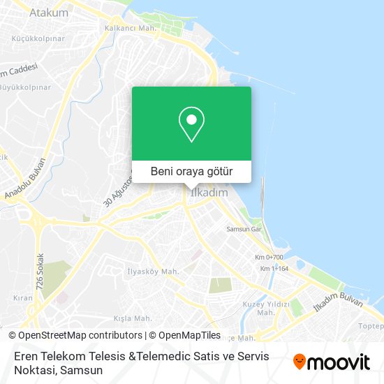 Eren Telekom Telesis &Telemedic Satis ve Servis Noktasi harita