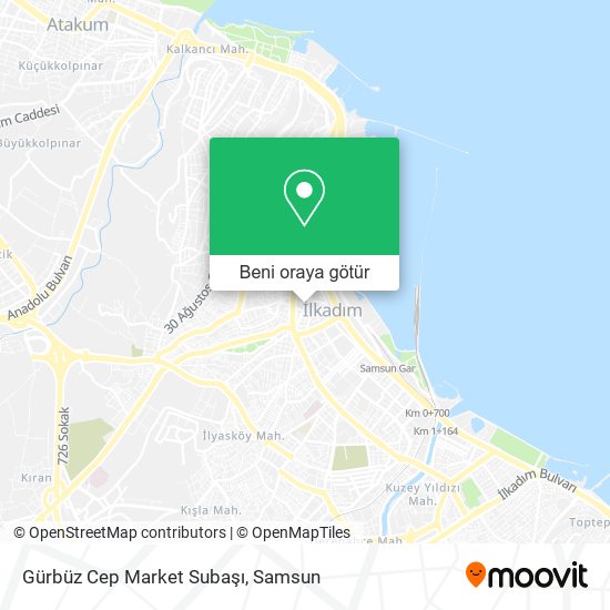 Gürbüz Cep Market Subaşı harita