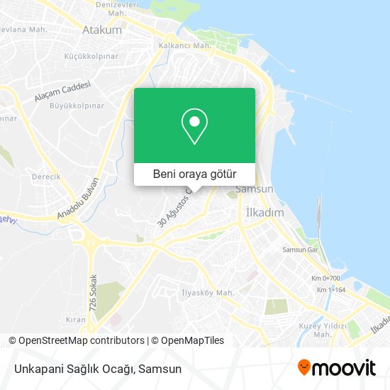 Unkapani Sağlık Ocağı harita