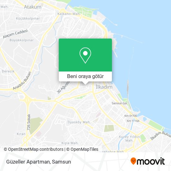 Güzeller Apartman harita