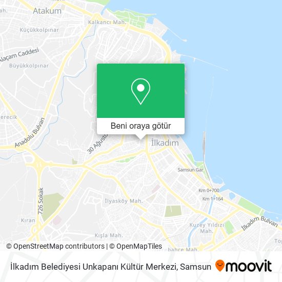 İlkadım Belediyesi Unkapanı Kültür Merkezi harita