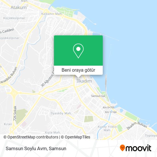 Samsun Soylu Avm harita