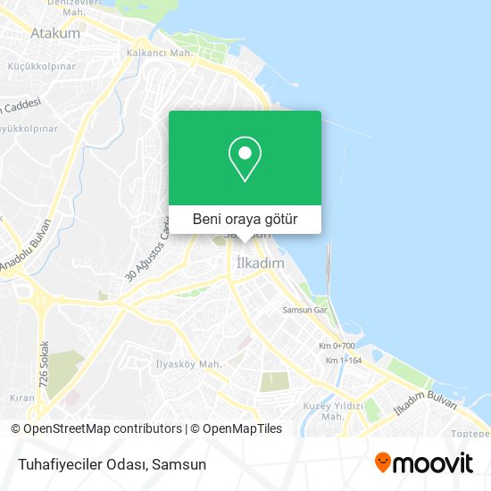 Tuhafiyeciler Odası harita
