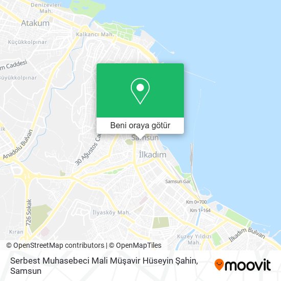 Serbest Muhasebeci Mali Müşavir Hüseyin Şahin harita
