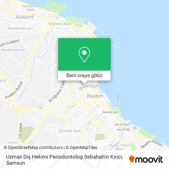 Uzman Diş Hekimi Periodontolog Sebahattin Kırıcı harita