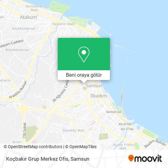 Koçbakır Grup Merkez Ofis harita