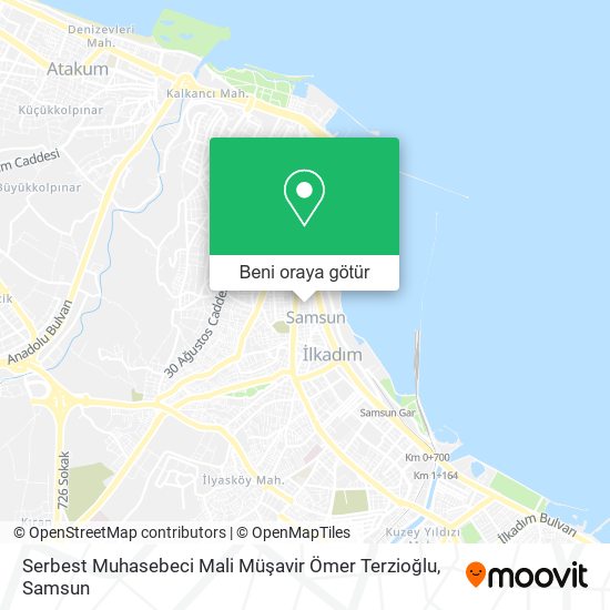 Serbest Muhasebeci Mali Müşavir Ömer Terzioğlu harita
