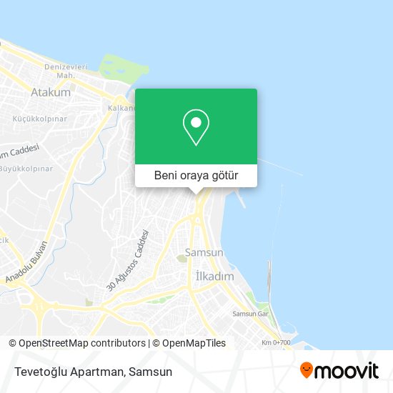 Tevetoğlu Apartman harita
