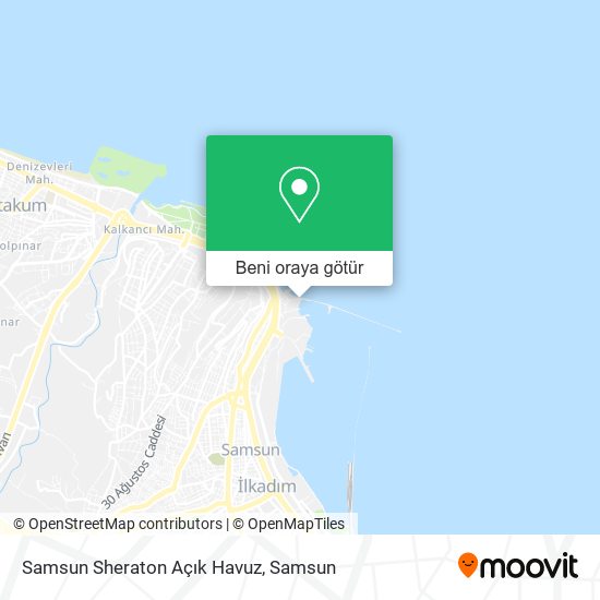 Samsun Sheraton Açık Havuz harita